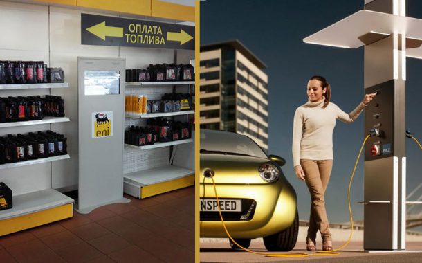 Электронный консультант установлен в магазине АЗС Agip